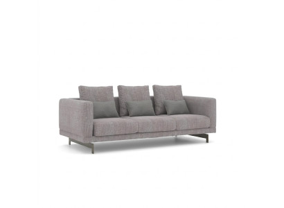 Canapé gris Trois places Salon Design moderne Meubles rembourrés de luxe
