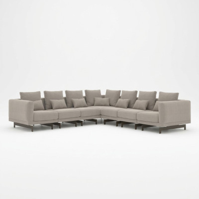 Meubles rembourrés design Canapé d'angle en L-forme Mobilier Suite Rembourrage Textile neuf