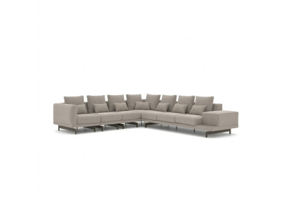 Salon Mobilier de luxe Canapé d'angle en L Meubles rembourrés Canapé Sofa