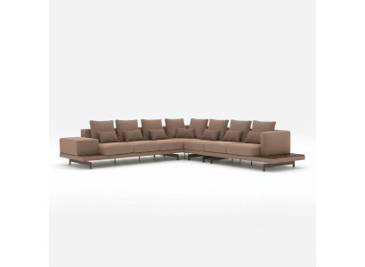 Suite de designer Salon Canapé d'angle en L Muebles de lujo Mobiliario nuevo