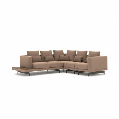 Mobilier rembourré Canapé d'angle Canapé en forme de L Canapé Tissu de rembourrage Mobilier de luxe