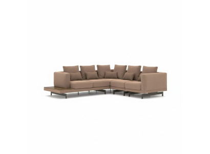Mobilier rembourré Canapé d'angle Canapé en forme de L Canapé Tissu de rembourrage Mobilier de luxe
