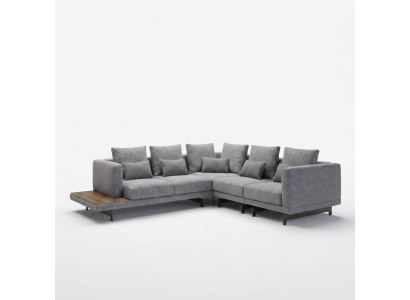 Nouveau canapé rembourré en textile pour suite de luxe en forme de L, meubles pour salon, table basse.