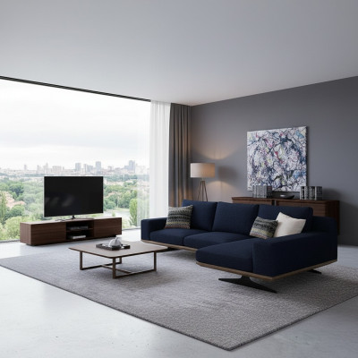 Vendez gratuitement Suite de canapé d'angle design moderne de luxe L-shape Suite Relax canapé rembourré Salon