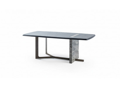 Moderne Salle à manger rectangulaire Table à manger en bois gris Design de luxe Table