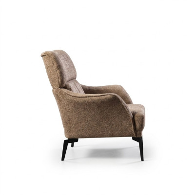 Moderne Fauteuil Beige Salon 1 Place Luxe Siège Rembourré Mobilier neuf