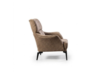 Moderne Fauteuil Beige Salon 1 Place Luxe Siège Rembourré Mobilier neuf