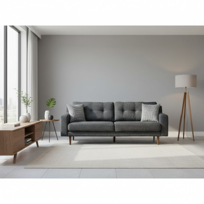 Moderne trois places gris luxueux Salon 3 places Meubles de luxe