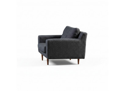 Salon gris fauteuil rembourré designer fauteuil 1 place de luxe 1 place 2 pièces