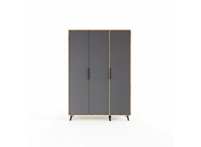 Gris brun Armoire design moderne Rectangulaire Chambre de luxe