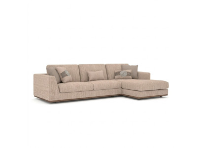 Meubles rembourrés Canapé d'angle Beige Canapé de luxe Canapé en tissu en forme de L Canapé relax Canapé rembourré Salon