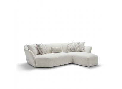 Canapé design blanc Canapé Angle Salon Coin Canapé en L forme Meubles rembourrés