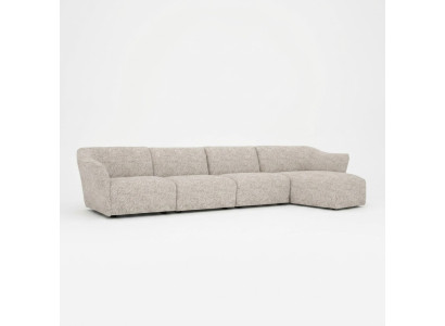 Sofa de salon en L de luxe blanc de Designer Corner Suite Meubles rembourrés
