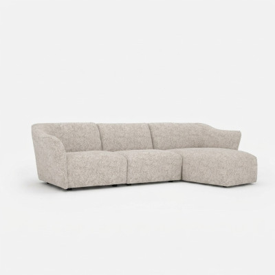 Coin Suite Canapé Blanc Canapé en forme de L Designer Moderne Salon Nouveau