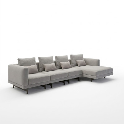 Suite d'angle de luxe Complet Canapé d'angle en L Canapé design Mobilier moderne