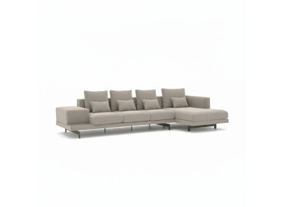 Meubles de luxe Suite moderne Canapé d'angle en L Mobilier design Rembourrage