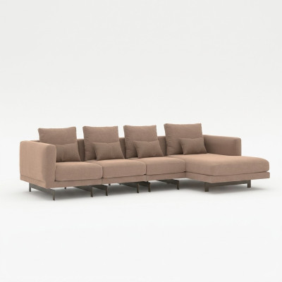 Canapé d'angle rembourré de designer Nouveau canapé d'angle en L Meubles de salon