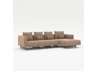 Canapé d'angle rembourré de designer Nouveau canapé d'angle en L Meubles de salon
