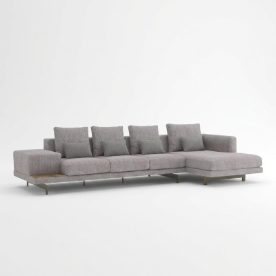 Meubles rembourrés Meubles d'angle Salon Canapé d'angle en L Ensemble design