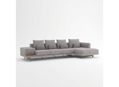 Meubles rembourrés Meubles d'angle Salon Canapé d'angle en L Ensemble design