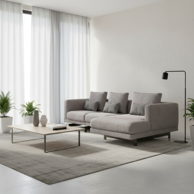Canapé d'angle en L Suite d'angle design Canapé de salon Canapé rembourré Meubles neufs
