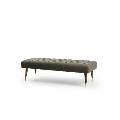 Meubles de siège gris Banquette Mobilier Chambre banc rembourré neuf Meubles