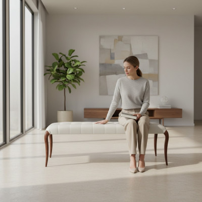 Banquette de designer Siège de mobilier d'assise nouveau Meubles classiques Banc rembourré
