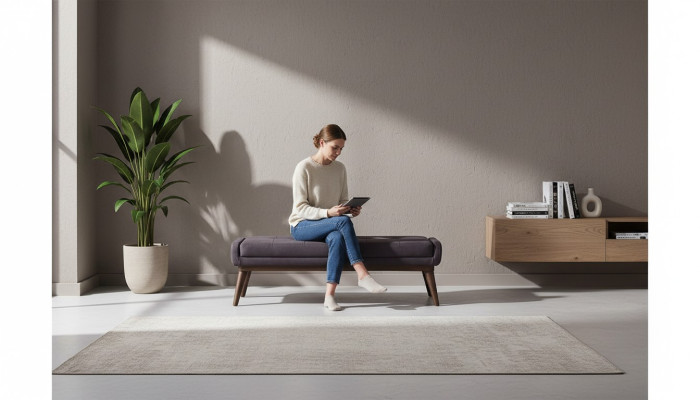 Siège Tabouret Moderne Banc Siège Mobilier Siège Banc Rembourré Mobilier Design