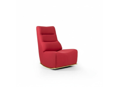 Fauteuil rouge de luxe Salon Tapisserie de siège de salon Siège moderne Mobilier de designer