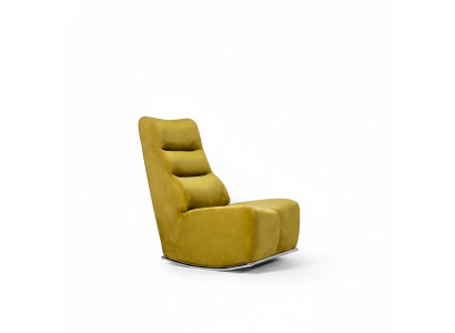 Salle de séjour Fauteuil jaune Siège Mobilier neuf Ameublement Siège de designer Textile