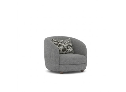 Fauteuil gris Siège de designer Mobilier rembourré Nouveau salon Mobilier de siège