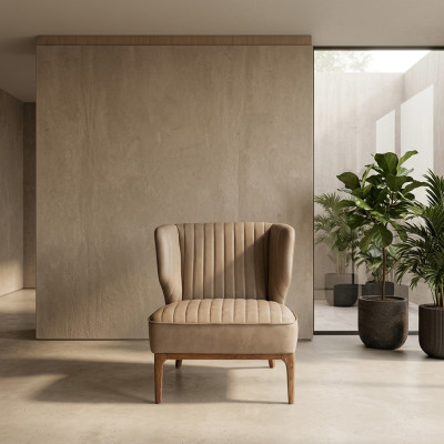 Fauteuil Gris Designer Siège Canapé Moderne Salon Mobilier Rembourré neuf