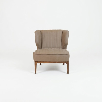 Fauteuil Gris Designer Siège Canapé Moderne Salon Mobilier Rembourré neuf
