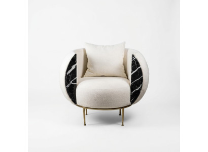 Fauteuil de salon design de luxe Canapé rembourré moderne en textile mobilier rembourré neuf