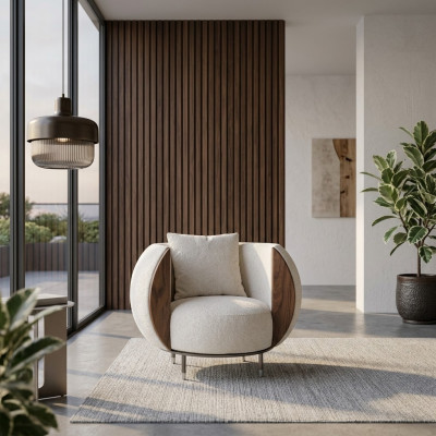 Conception moderne de fauteuil Canapé rembourré Siège Ameublement de salon Meubles rembourrés