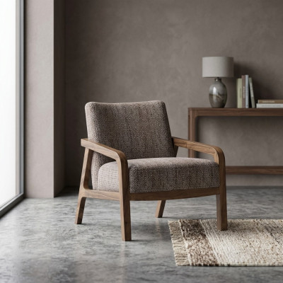Fauteuil design moderne Revêtement Siège Textile Salon Mobilier rembourré moderne