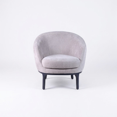 Designer Luxus Grauer Sessel Polsterung Sofa Sitz Modernes Textil-Polstermöbel