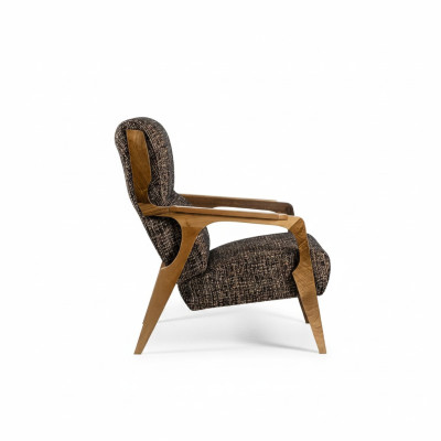 Fauteuil de luxe 2 places en tissu polyester pour salon de style moderne nouveau design