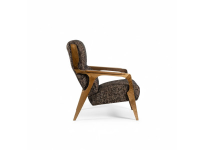Fauteuil de luxe 2 places en tissu polyester pour salon de style moderne nouveau design