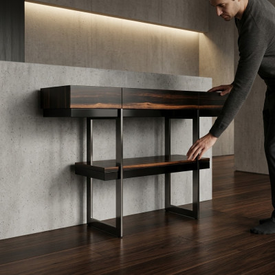 Console design en bois Table basse Salon Buffet Console Moderne nouveau
