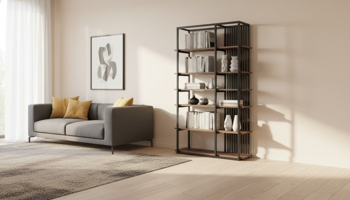 Étagère de luxe moderne pour livres Mobilier d'étagère Salon Ameublement