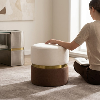 Salle de séjour Design Repose-pieds Tabouret tabouret moderne Rembourrage neuf