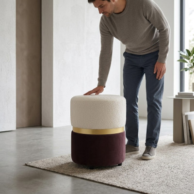 Design Tabouret Salon Ameublement Moderne Mobilier de Luxe Meubles Rembourrés neufs