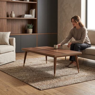 Tables basses de luxe Tables de séjour Mobilier de design Marron Table basse