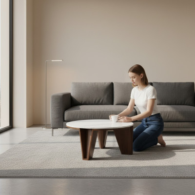 Table basse design Table basse de salon Table d'appoint Moderne Ameublement