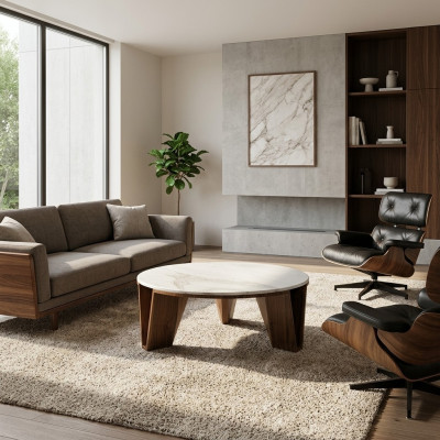 Table basse design Table basse de salon Table d'appoint Moderne Ameublement
