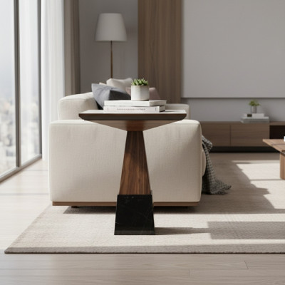 Salon Table basse Table d'appoint Bois Mobilier Design Ameublement nouveau