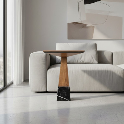 Nouveau design de table d'appoint en bois Mobilier moderne Table de salon Table basse
