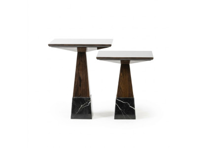 Ensemble de tables de salon 2x table d'appoint Table basse de design Meubles en bois