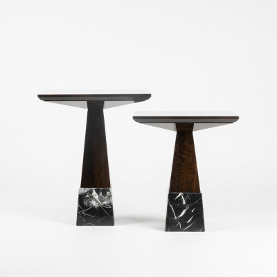 Brun 2x Table d'appoint Ensemble de salon Table basse complète Table basse